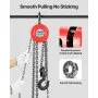VEVOR Hand Chain Hoist, 2 Ton Capacity, Manual Chain Block with Upgrade G70 Galvanized Chain, 3 m Lifting Height, Heavy Duty Pulley Hoist for Garage Warehouse Automotive Machinery, Red