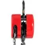 VEVOR Hand Chain Hoist, 2 Ton Capacity, Manual Chain Block with Upgrade G70 Galvanized Chain, 3 m Lifting Height, Heavy Duty Pulley Hoist for Garage Warehouse Automotive Machinery, Red