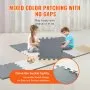 VEVOR Kids Foam Puzzle Floor Playmat 0.4 in 16 Pcs Interlocking EVA Soft Tiles