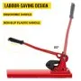 VEVOR 24\" Bench Type Hand Swager, Cutting Capacity 3/8\" Bolt Cutter Bench Type, Hardness 35-45HRC Crimping Tool Bench Wire Rope Cable, Red Swaging Machine for Swaging and Cutting, Arm Bench Swager