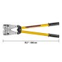 VEVOR battery cable crimper with yellow handles, 25.2 inches in length.