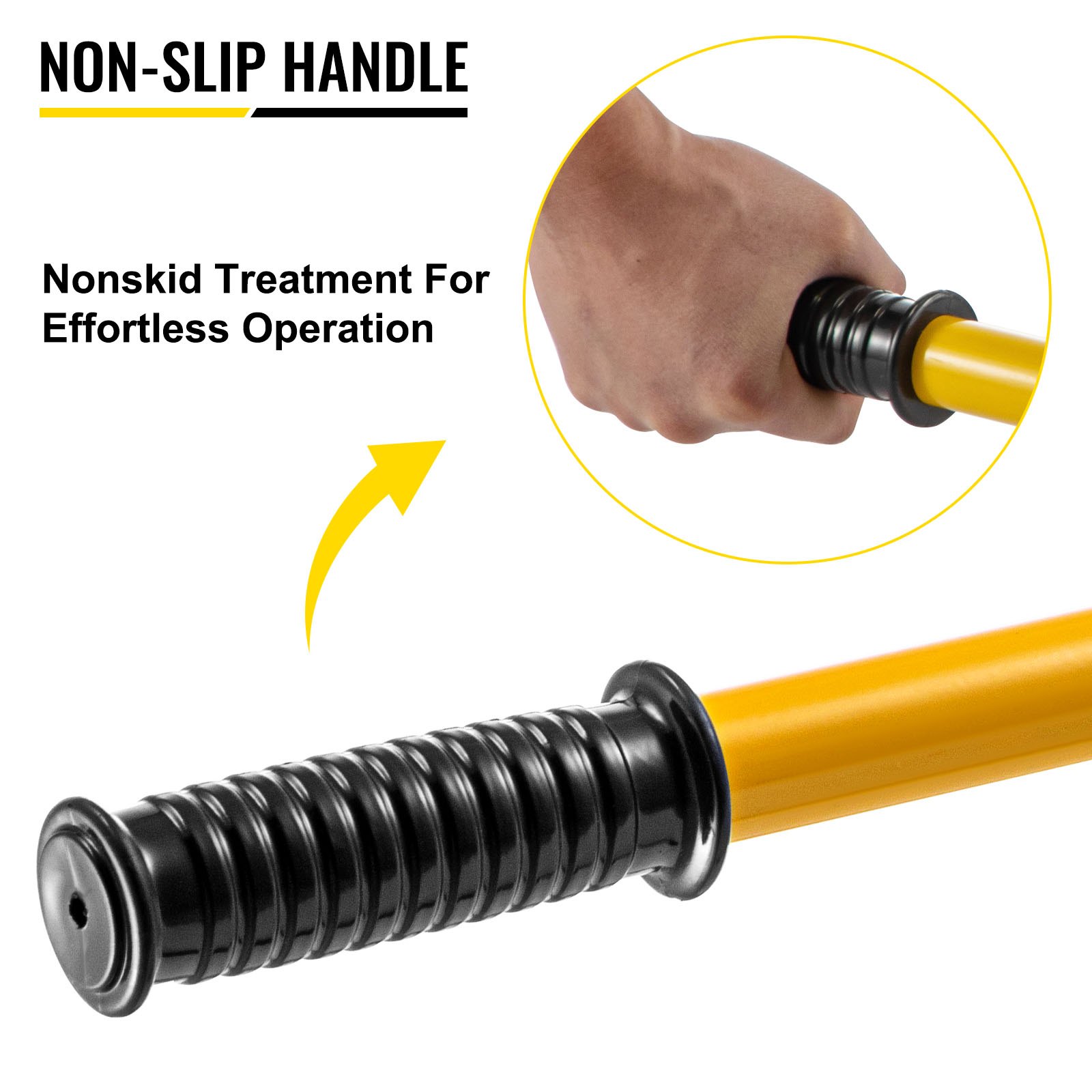 VEVOR battery cable crimper with nonslip handle for effortless operation.