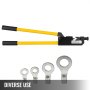 Kh-150 Crimpadora de terminales de anillo de gran calibre 24" Herramienta de prensado de cables 8awg-250mcm