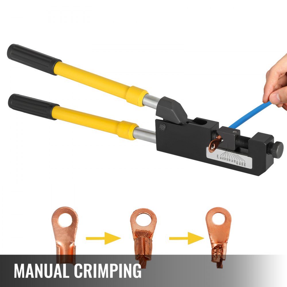Kh-230 Large Gauge Ring Terminal Crimper 38.5" Wire Crimping Tool 8awg-500mcm