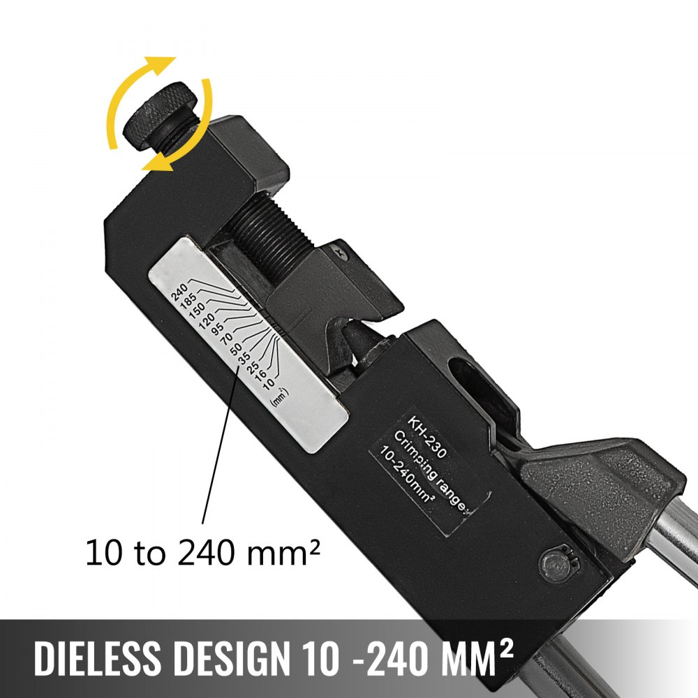 Kh-230 Large Gauge Ring Terminal Crimper 38.5" Wire Crimping Tool 8awg-500mcm