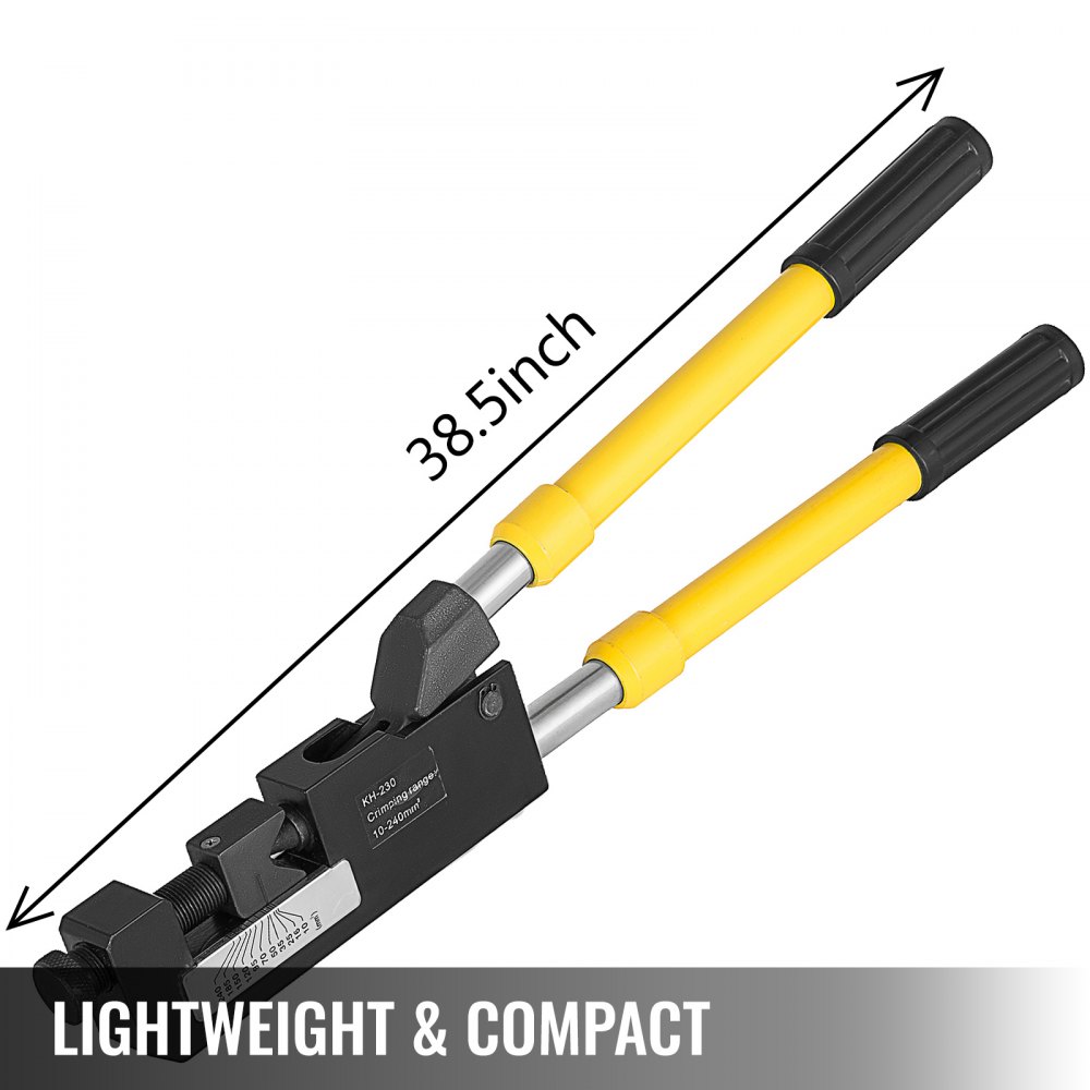 Kh-230 Large Gauge Ring Terminal Crimper 38.5" Wire Crimping Tool 8awg-500mcm