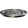 VEVOR Drop in Fire Pit Pan, 19" x 19" Round Fire Pit Burner, Stainless Steel Gas Fire Pan, Fire Pit Burner Pan w/ 1 Pack Volcanic Rock Fire Pit Insert w/ 90K BTU for Keeping Warm w/ Family & Friends