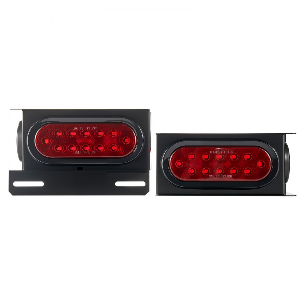 VEVOR Trailer Lights, LED Trailer Tail Lights Kit with Stop Brake Turn Tail Clearance (Side) Lamp, Left and Right Waterproof Dustproof Tow Lighting Kit for Boat Truck Camper RV Snowmobile Bus Caravan