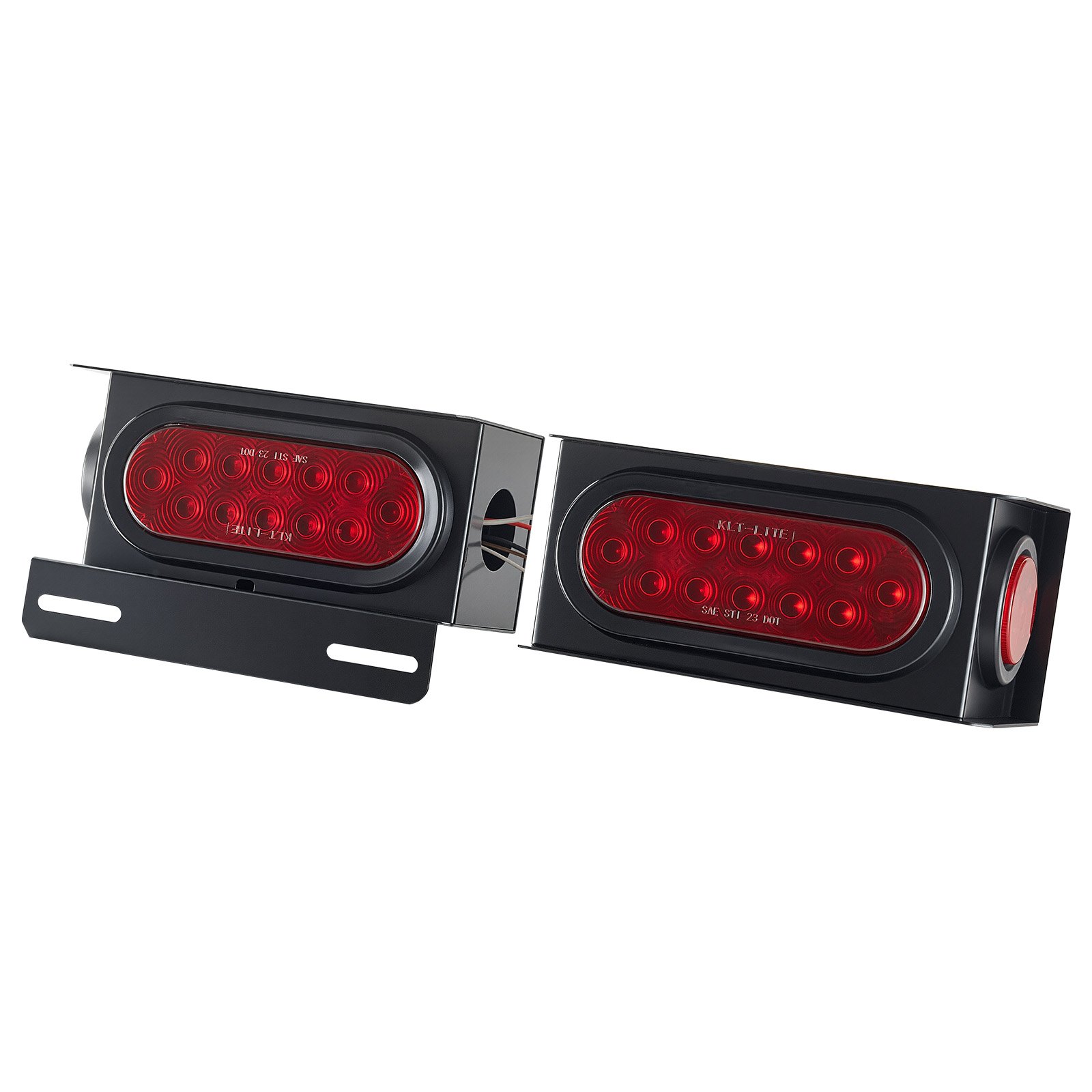VEVOR Trailer Lights, LED Trailer Tail Lights Kit with Stop Brake Turn Tail Clearance (Side) Lamp, Left and Right Waterproof Dustproof Tow Lighting Kit for Boat Truck Camper RV Snowmobile Bus Caravan