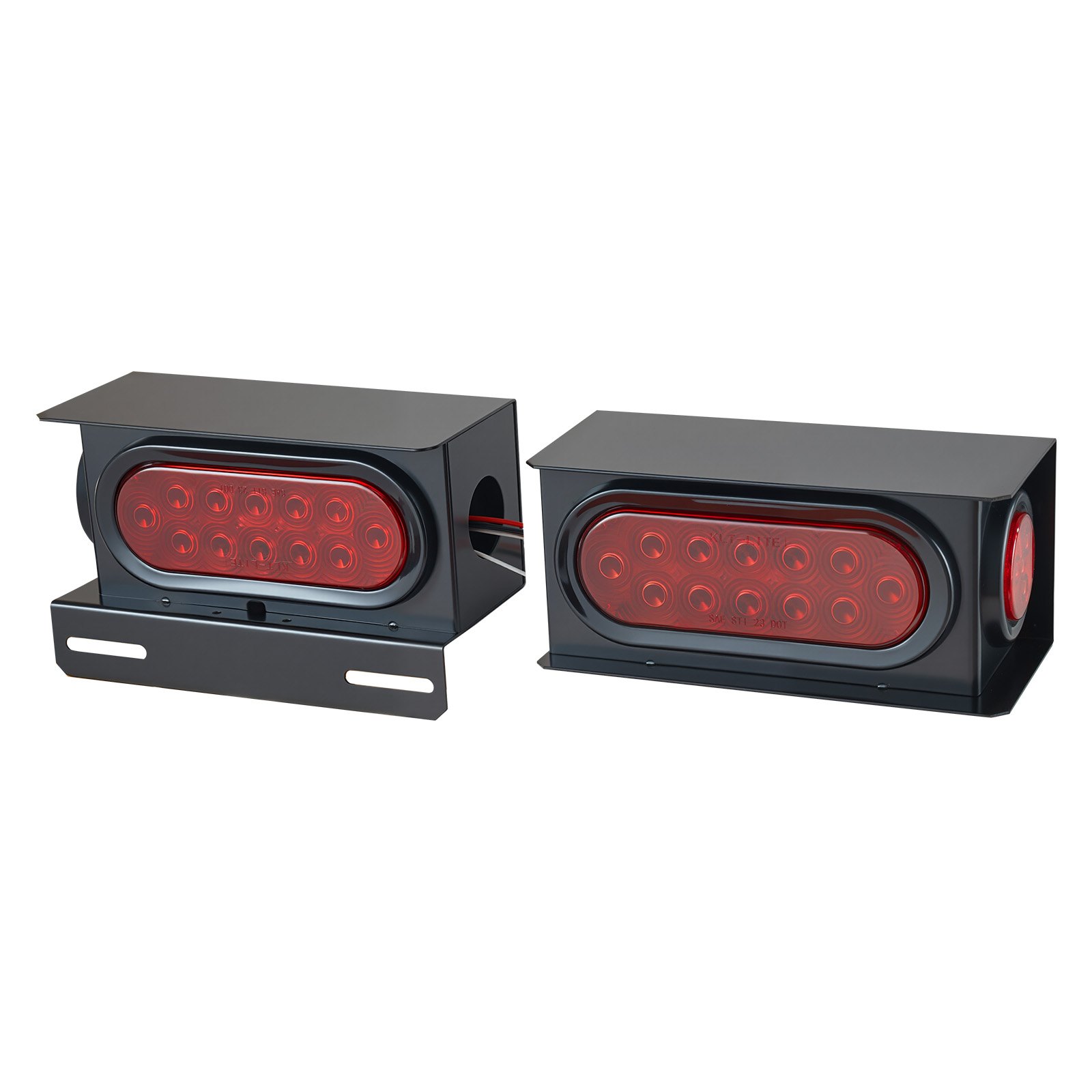 VEVOR Trailer Lights, LED Trailer Tail Lights Kit with Stop Brake Turn Tail Clearance (Side) Lamp, Left and Right Waterproof Dustproof Tow Lighting Kit for Boat Truck Camper RV Snowmobile Bus Caravan