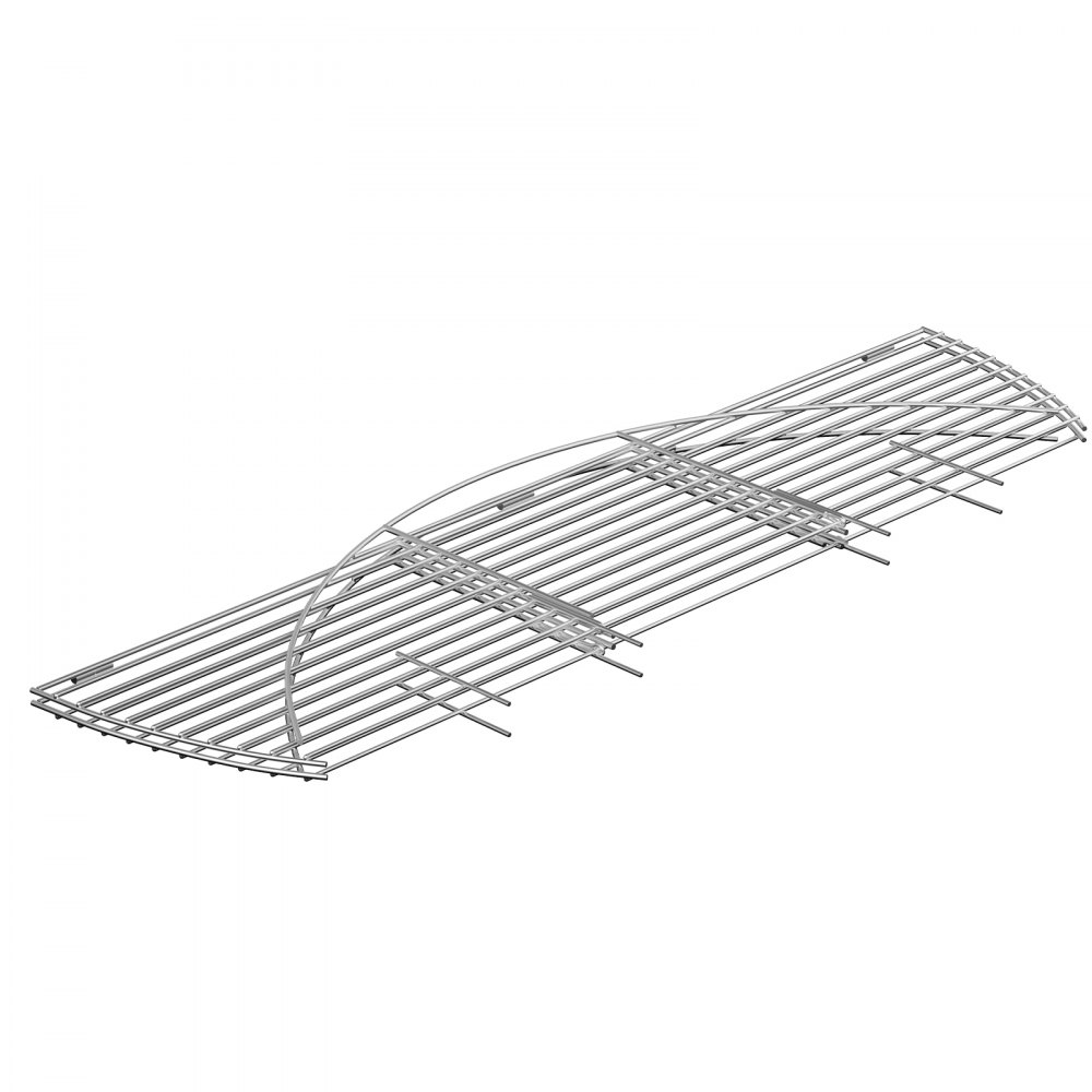 VEVOR Fire Pit Cooking Grill Grate 36 Inch, Foldable Round Cooking Grate, Solid Stainless Steel Campfire BBQ Rack with Foldable Side & Lightweight for Outdoor Picnic Party & Gathering, Silver