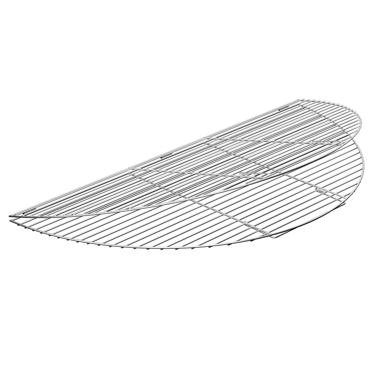 VEVOR Fire Pit Cooking Grill Grate 36 Inch, Foldable Round Cooking Grate, Solid Stainless Steel Campfire BBQ Rack with Folding Handle & Lightweight for Outdoor Picnic Party & Gathering, Silver