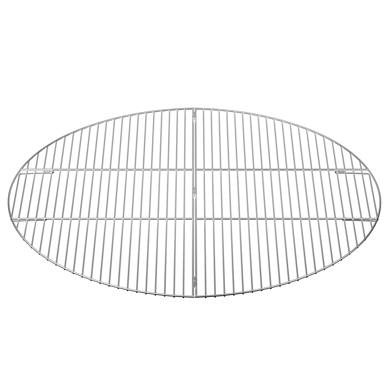 VEVOR Fire Pit Cooking Grill Grate 36 Inch, Foldable Round Cooking Grate, Solid Stainless Steel Campfire BBQ Rack with Folding Handle & Lightweight for Outdoor Picnic Party & Gathering, Silver