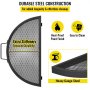VEVOR Fire Pit Cooking Grate 22 Inch, Foldable Round Cooking Grill Grates,Heavy Duty X-Marks BBQ Grill with Portable Handle & Support Wire for Outdoor Campfire Party & Gathering