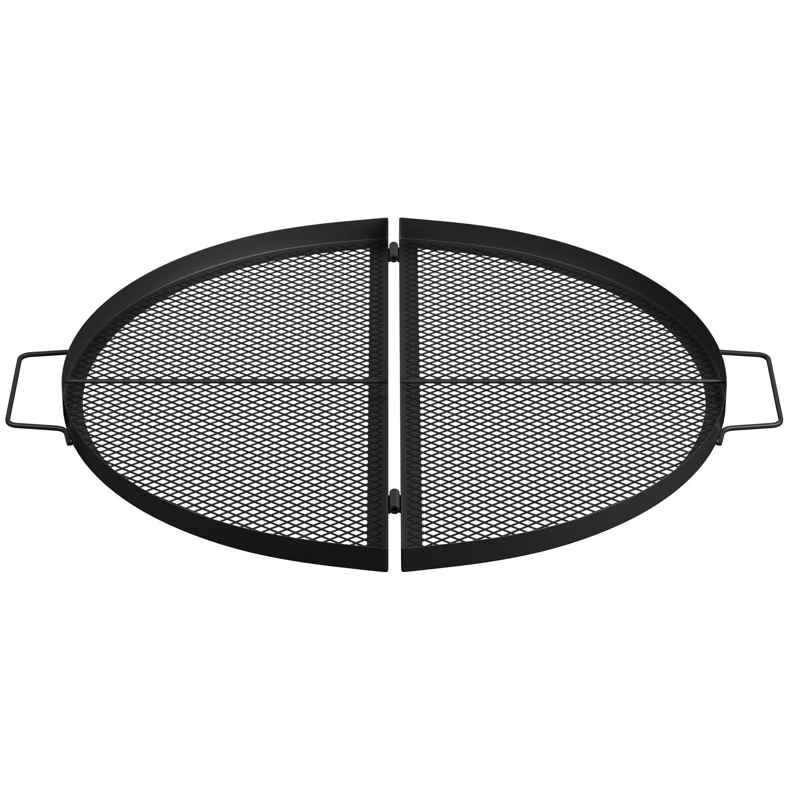 VEVOR Fire Pit Cooking Grate 22 Inch, Foldable Round Cooking Grill Grates,Heavy Duty X-Marks BBQ Grill with Portable Handle & Support Wire for Outdoor Campfire Party & Gathering