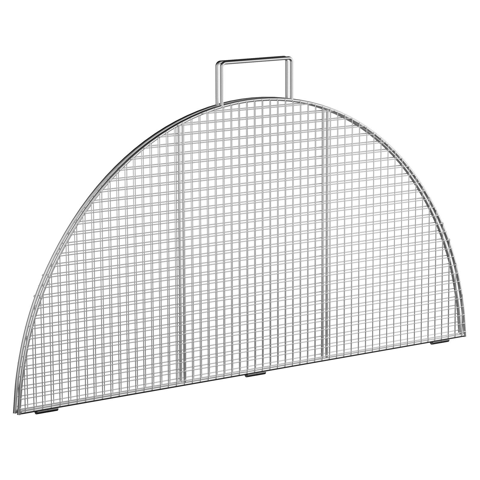 VEVOR Fire Pit Cooking Grill Grates 30 Inch, Foldable Round Cooking Grate, Solid Stainless Steel Campfire BBQ Rack with Handle & Support Wire for Outdoor Picnic Party & Gathering, Silver