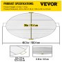 VEVOR Fire Pit Cooking Grill Grate 36 Inch, Foldable Round Cooking Grate, Solid Stainless Steel Campfire BBQ Rack with Handle & Support Wire for Outdoor Picnic Party & Gathering, Silver