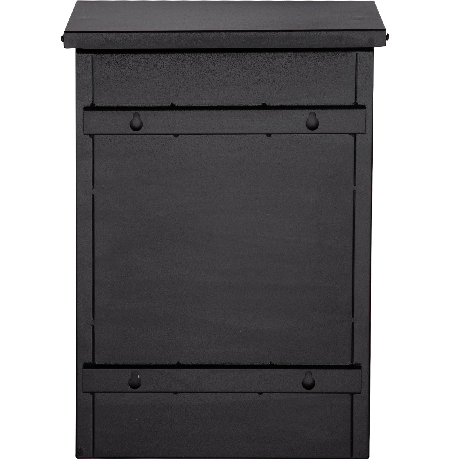 VEVOR Wall Mount Mailbox Drop Box Steel Extra Large Mailbox With Code Lock, Black