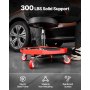 VEVOR Rolling Mechanic Stool Adjustable Garage Seat 300 lbs Load with Wheels