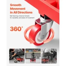 VEVOR Rolling Mechanic Stool Adjustable Garage Seat 300 lbs Load with Wheels