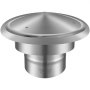 stainless steel VEVOR chimney cap with conical top and polished finish.