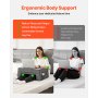 VEVOR Reading Pillow Lap Desk Pillow with 2 Pockets & Cup Holder Washable Cloth