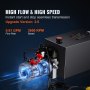 VEVOR Hydraulic Pump, 15 Quart Hydraulic Power Unit, Double Acting Dump Trailer Pump, 0.91 GPM Flow Rate, 3200 PSI Max Relief Pressure, DC 12V Hydraulic Pump for Dump Trailer Car Lifting