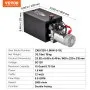 VEVOR 15L Hydraulic Pump, Double Acting Hydraulic Trailer Pump, 22Mpa Max Relief Pressure, 3.4L/MIN Flow Rate, DC12V 1.6KW Power Unit for Dump Trailer Car Lifting (Horizontal Installation)