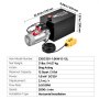 VEVOR 12L Hydraulic Pump, Single Acting Hydraulic Power Unit, 22Mpa Max Relief Pressure, 3.4L/Min Flow Rate, DC12V 1.6KW Hydraulic Power Unit for Dump Trailer Car Lifting (Horizontal Installation)