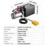 VEVOR 8L Hydraulic Pump, Double Acting Dump Trailer Pump, 22Mpa Max Relief Pressure, 3.4L/Min Flow Rate, DC12V 1.6KW Hydraulic Power Unit for Dump Trailer Car Lifting (Horizontal Installation)