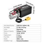 VEVOR 10L Hydraulic Pump, Double Acting Hydraulic Trailer Pump, 22Mpa Max Relief Pressure, 3.4L/Min Flow Rate, DC12V 1.6KW Power Unit for Dump Trailer Car Lifting (Horizontal Installation)