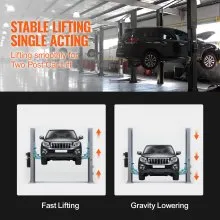 VEVOR Hydraulic Pump, 15 Quart Hydraulic Power Unit, Single Acting Dump Trailer Pump, 1.7 GPM Flow Rate, 3200 PSI Max Relief Pressure, AC 220V Hydraulic Pump for Dump Trailer Car Lifting