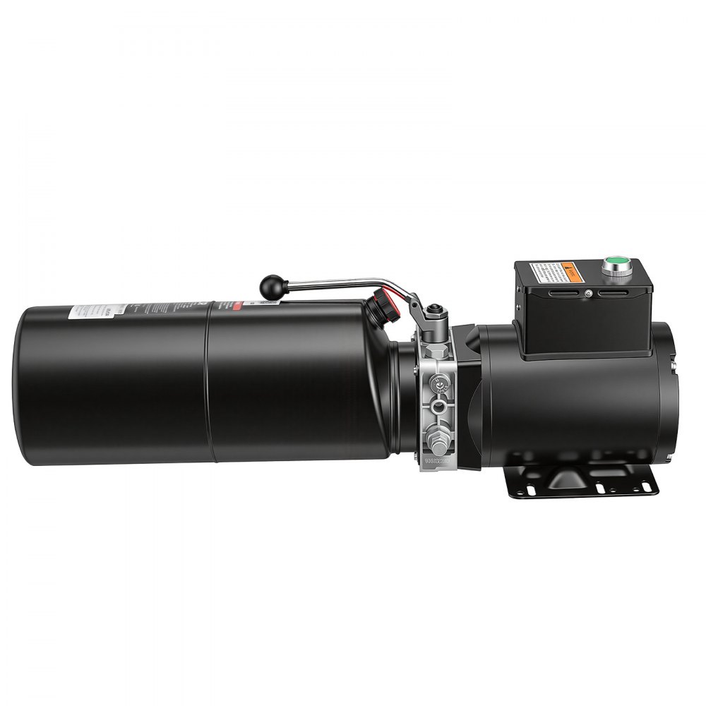 VEVOR 10L Hydraulic Pump, 2.2KW Hydraulic Motor Dump Trailer Pump Single Acting, 22Mpa Max Relief Pressure, 6.3L/Min Flow Rate, AC220-240V Hydraulic Power Unit Car Lift (Vertical Installation)