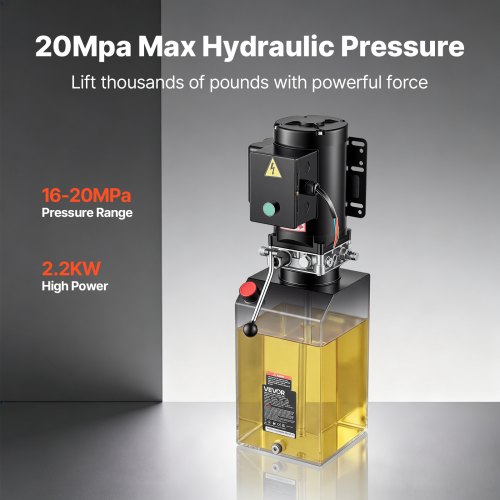 Hüdraulikaagregaat 2,2 kW, 220 V, 15 l (vertikaalne) — pilt 3