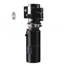 VEVOR Hydraulipumppu 10 Quart yksitoiminen kippiperävaunun pumppu tehoyksikkö AC 220V