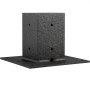 VEVOR Post Base, 4"x4" Mailbox Base Plate, Black Powder-Coated Fence Post Anchor, Q235 Steel Deck Post Base, Surface Mount Base Plate for Mailbox Post Deck Supports Porch Railing Post Holders