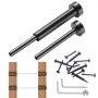 VEVOR 40 Pack Invisible Cable Railing kit, T316 Stainless Steel 3.2mm Invisible Receiver and Swage Stud End for Cable Railing, Swage Tensioner 3.2mm for Wood/Metal Post, Cable Railing Hardware, Black