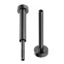 VEVOR 40 Pack Invisible Cable Railing kit, T316 Stainless Steel 3.2mm Invisible Receiver and Swage Stud End for Cable Railing, Swage Tensioner 3.2mm for Wood/Metal Post, Cable Railing Hardware, Black