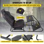 Racing Simulator Cockpit Gaming Seat + Stand Set for PS2/3/4 XBOx G29