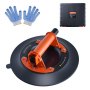 VEVOR Glass Suction Cup, 10" 990 lbs Load Capacity, Vacuum Suction Cup with Steel Handle & Carry Box, Heavy Duty Industrial Suction Cup Lifter Tool for Glass, Granite, Tile, Metal, Wood Panel Lifting