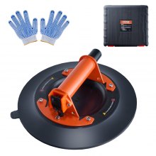 VEVOR Glass Suction Cup, 254 mm 449 kg Capacity, Vacuum Suction Cup with Steel Handle & Carry Box, Heavy Duty Industrial Suction Cup Lifter Tool for Glass, Granite, Tile, Metal, Wood Panel Lifting