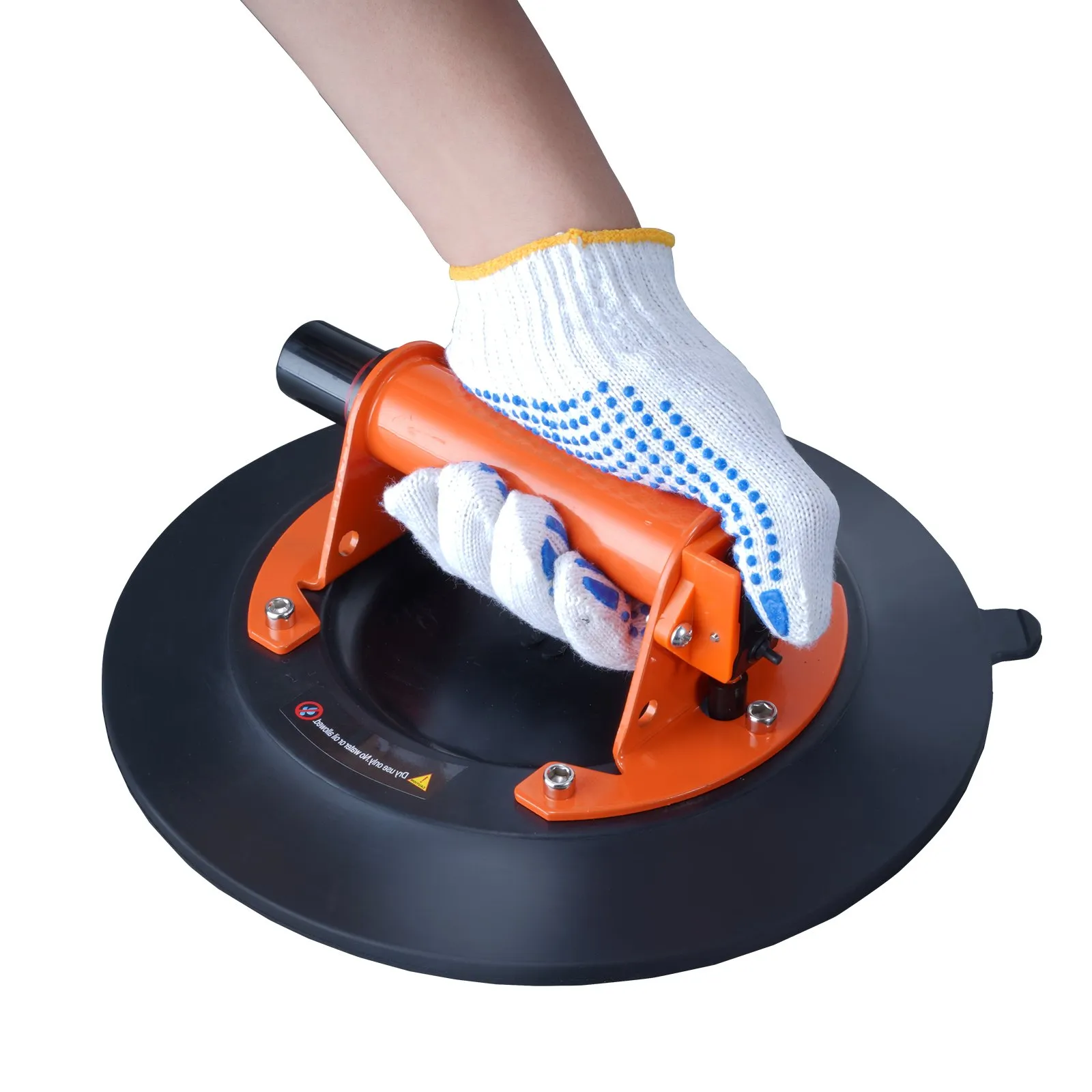 VEVOR Glass Suction Cup, 10" 990 lbs Load Capacity, Vacuum Suction Cup with Steel Handle & Carry Box, Heavy Duty Industrial Suction Cup Lifter Tool for Glass, Granite, Tile, Metal, Wood Panel Lifting