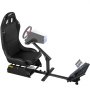 VEVOR Racing Simulator Seat Adjustable Driving Gaming Reclinable Seat with Gear Shifter Mount fit for PS4 PS3 Xbox Logitech Racing Simulator Seat Racing Wheel Stand Cockpit (Seat, PS3/PS3/G29/G920)