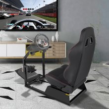 VEVOR Racing Simulator Cockpit Gaming Chair W/ Steering Wheel Stand For G29 Ps3