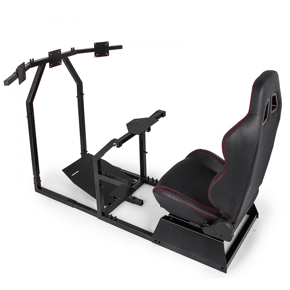 Vevor Simulator Cockpit Gta-f Gaming Chair Racing Steering Wheel Stand Monitor Stand