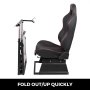 VEVOR Driving Simulator Cockpit Gaming Chair with Mount fit for Logitech G27/G29/G920 Gaming Wheel Stand fit for Thrustmaster T-GT/T150/T300RS Wheel Pedals NOT Included Racing Wheel Stand