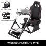 VEVOR V2 GT Adjustable Racing Seat Gaming Chair Thrustmaster Wheels T500 RS and Logitech Wheels G27, G29, G920 Racing Simulator Cockpit