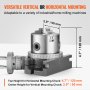 VEVOR Rotary Table for Milling Machines, 4''/ 100 mm, Horizontal Vertical Model Precision Milling Rotary Table, with 3.1''/80 mm 3-Jaw Chuck M10 T-Bolts Nuts, for Milling Engineering Indexing Tools