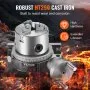 VEVOR Rotary Table for Milling Machines, 100 mm, Horizontal Vertical Model Precision Milling Rotary Table, with 80 mm 3-Jaw Chuck M10 T-Bolts Nuts, for Milling Engineering Indexing Tools
