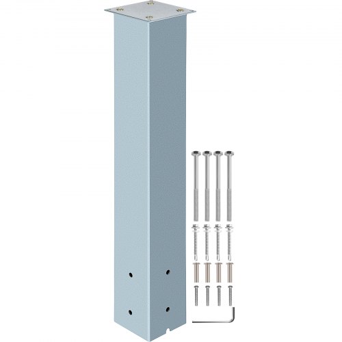 VEVOR Mailbox Post, 27" High Mailbox Stand, Granite Powder-Coated Mail Box Post Kit, Q235 Steel Post Stand Surface Mount Post for Sidewalk and Street Curbside, Universal Mail Post for Outdoor Mailbox